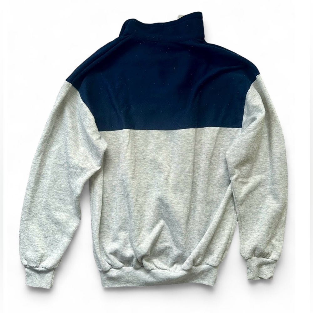 San Francisco Nautical Boyfriend Zip-Up Sweatshirt Navy and Gray ☀️Summer Sale! - Picture 8 of 8